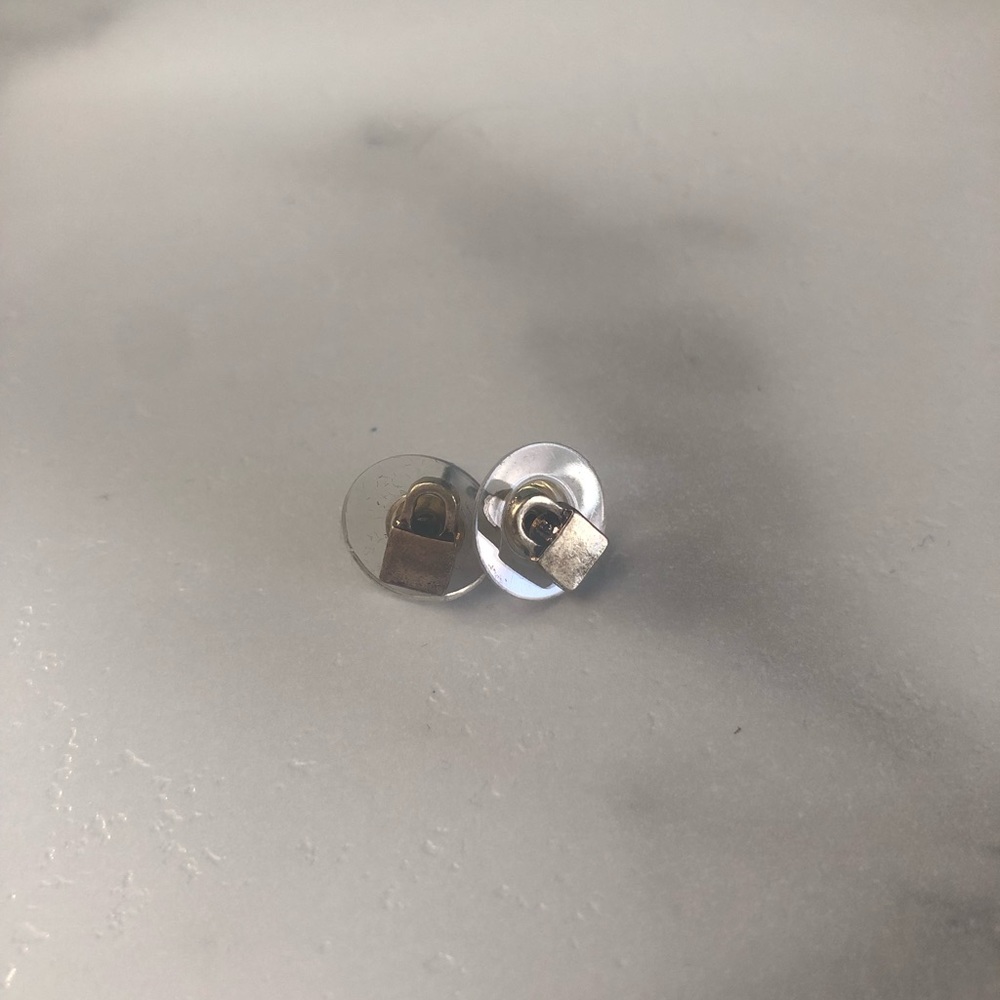 NWOT Pad lock shaped earrings.